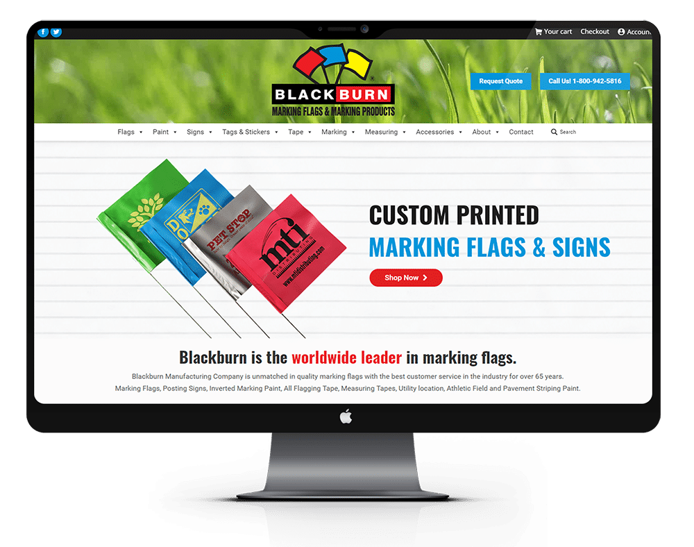 Custom Printed Marketing Flags & Shop