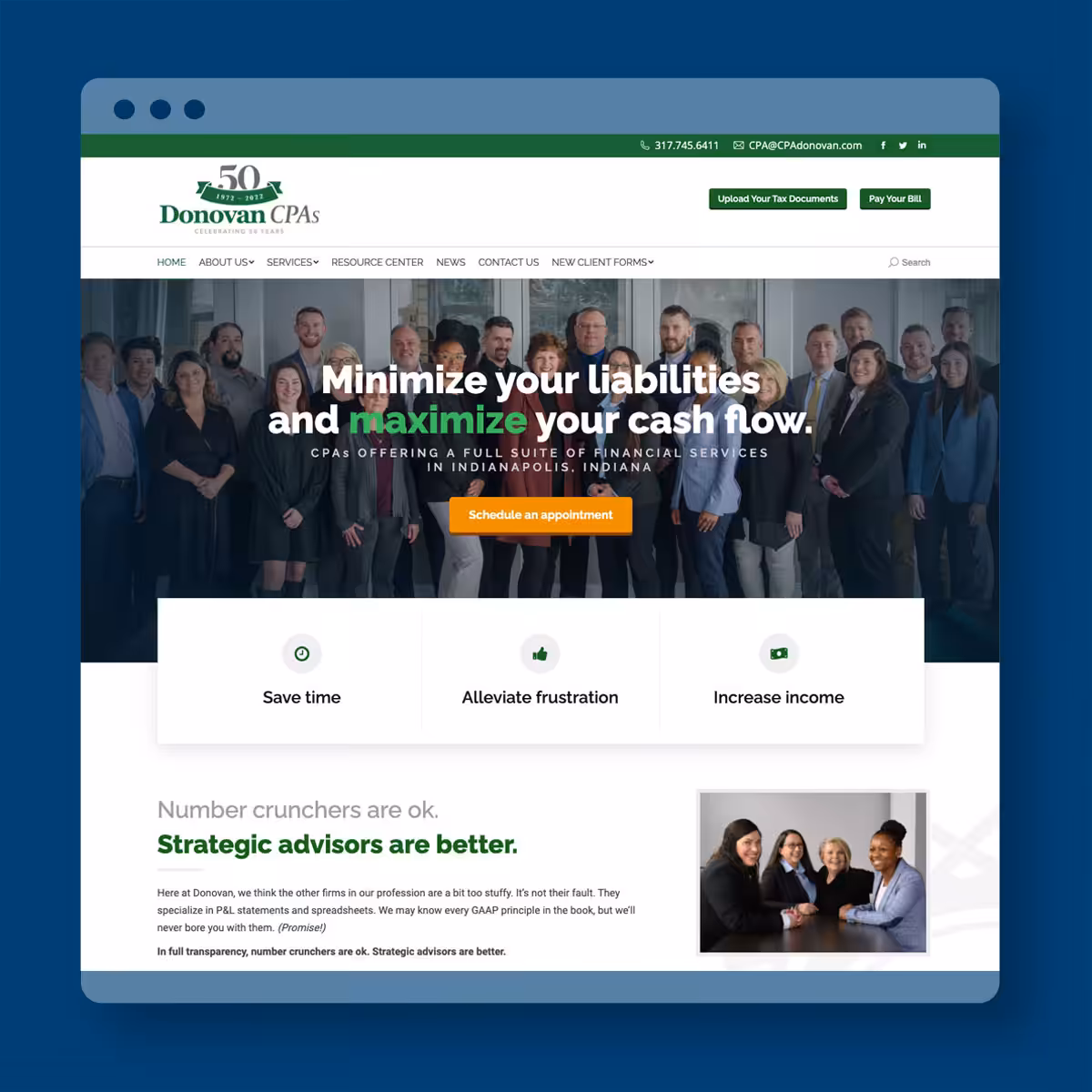 Donovan CPAs Website
