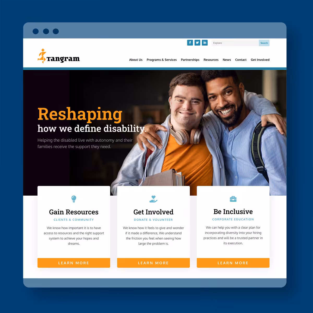 Tangram Website Redesign