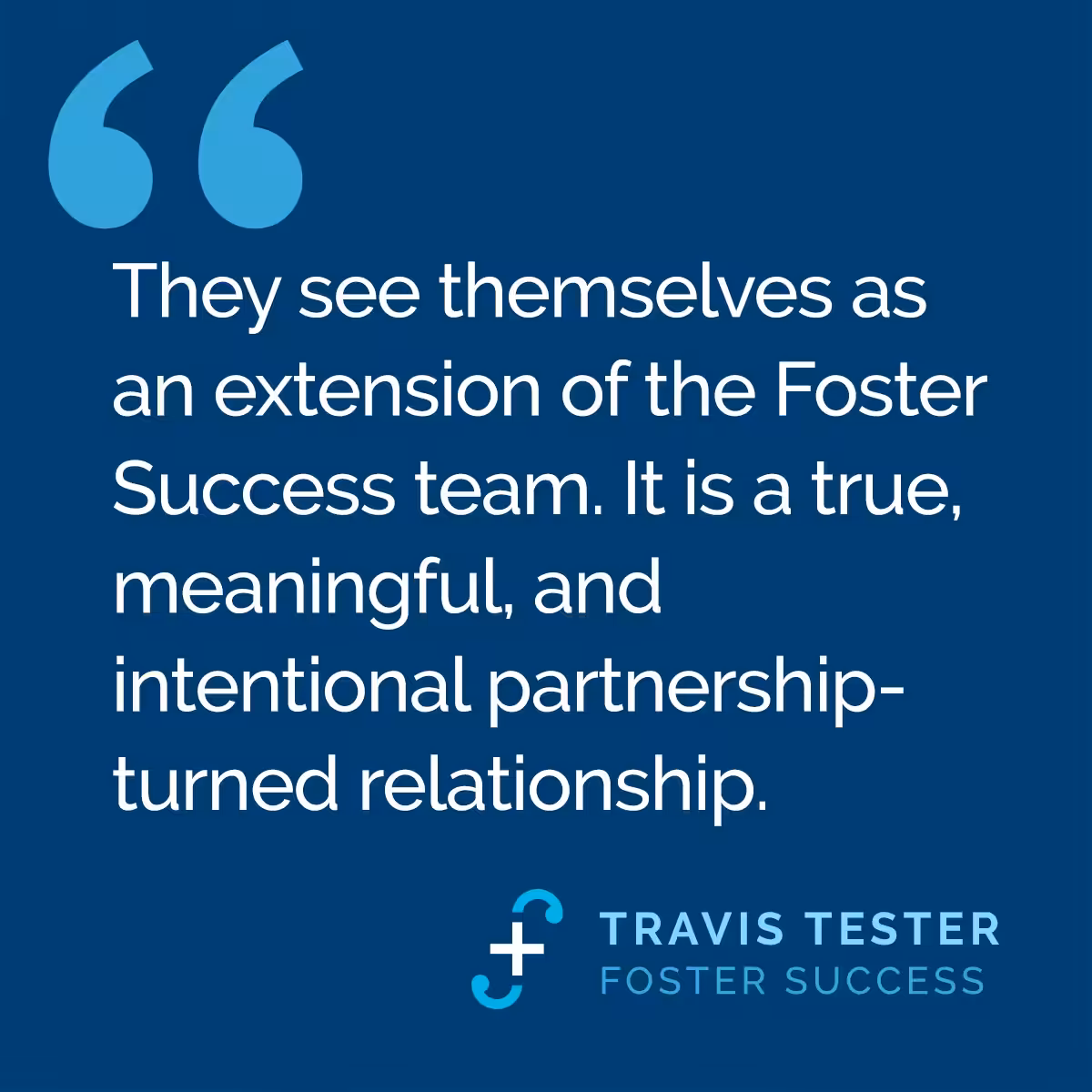 Foster Success Testimonial