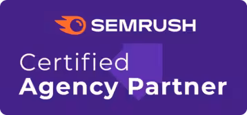 SEMRUSH Certified Agency Partner badge