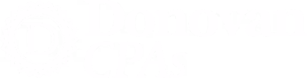 Donovan CPAs logo white