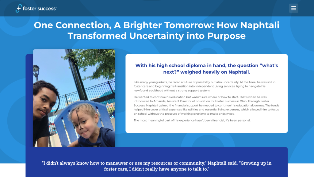 ETV success story page