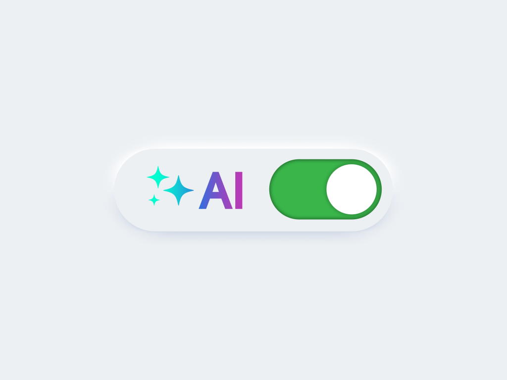 AI toggle switch turned on