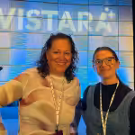 Meghan Lund and Stacie Porter Bilger at Vistara conference