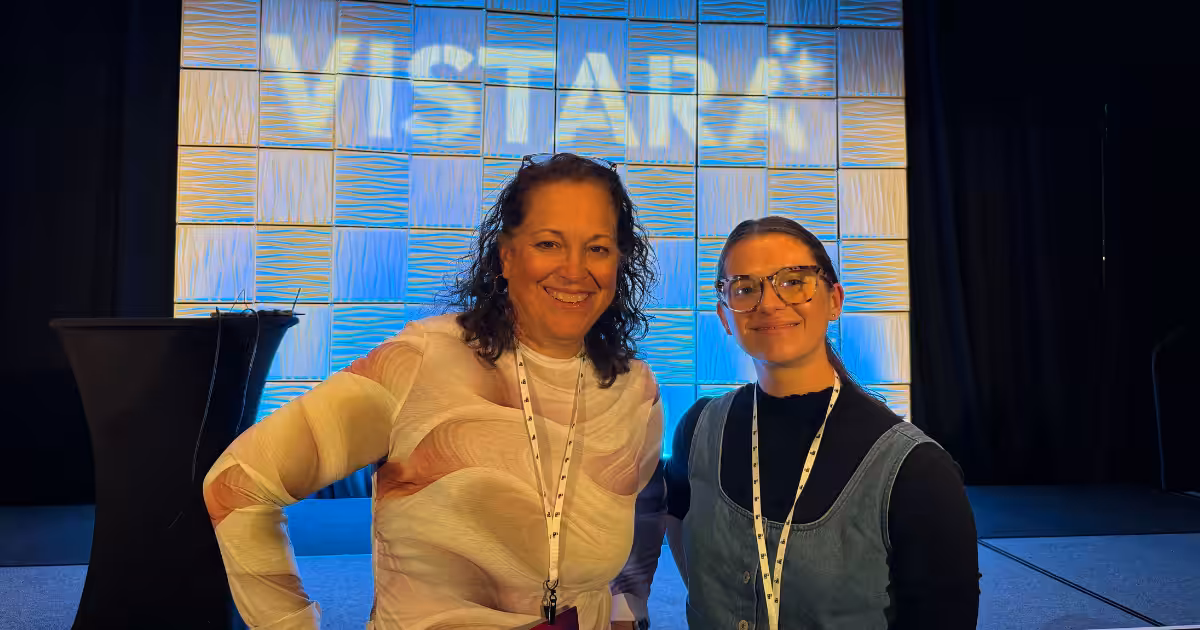 Meghan Lund and Stacie Porter Bilger at Vistara conference